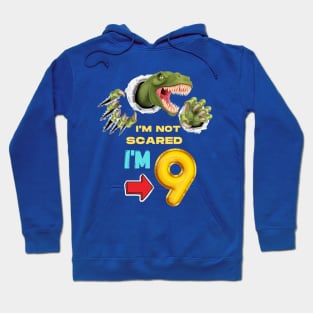 9th Birthday Dinosaur Hoodie